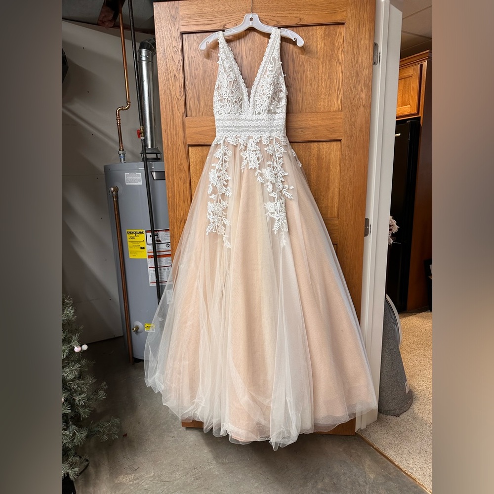 Tiffany Designs Plus Lace Prom Dress View 4